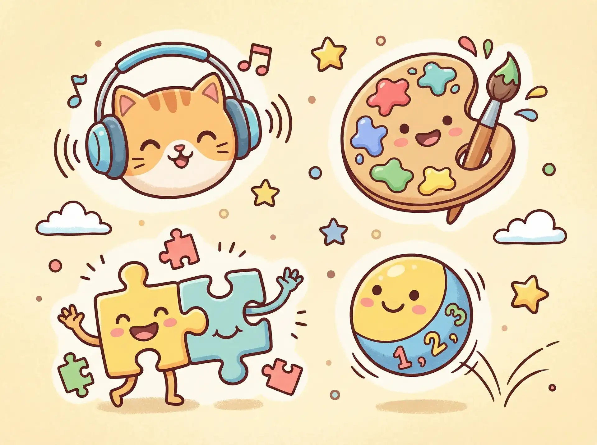 小朋友的手工作品 - 遨游天堂 益智创作